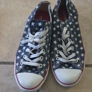 Converse Navy Star Pattern Sneakers